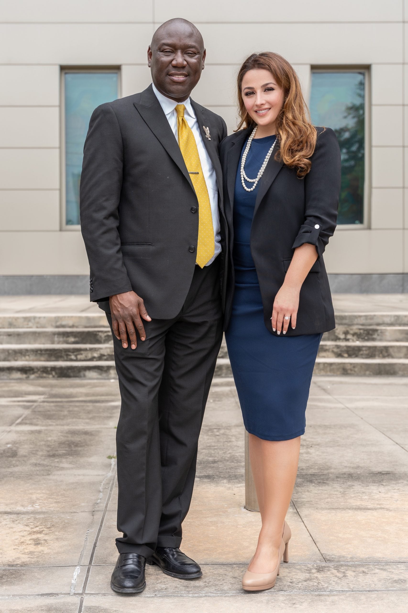 Dina Nesheiwat and Ben Crump